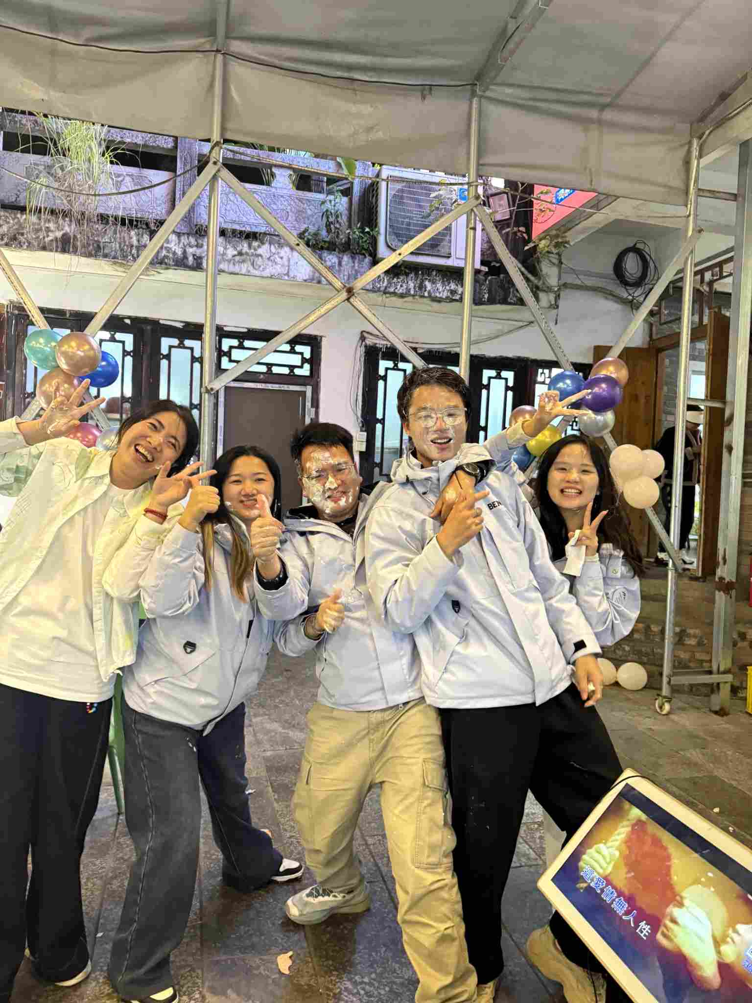 Beneox colleagues enjoying a team activity together