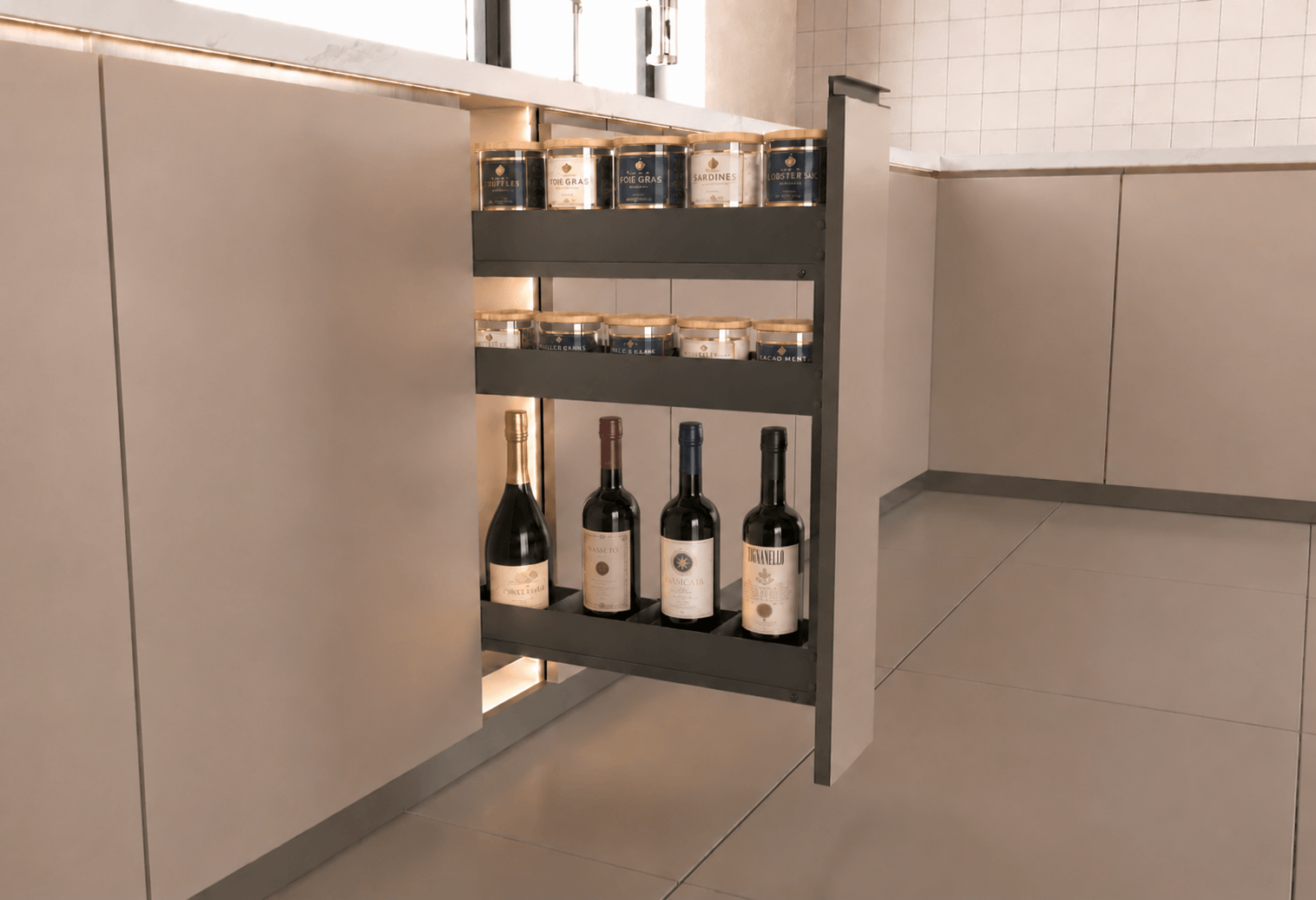 150mm Side Out Bottle Basket