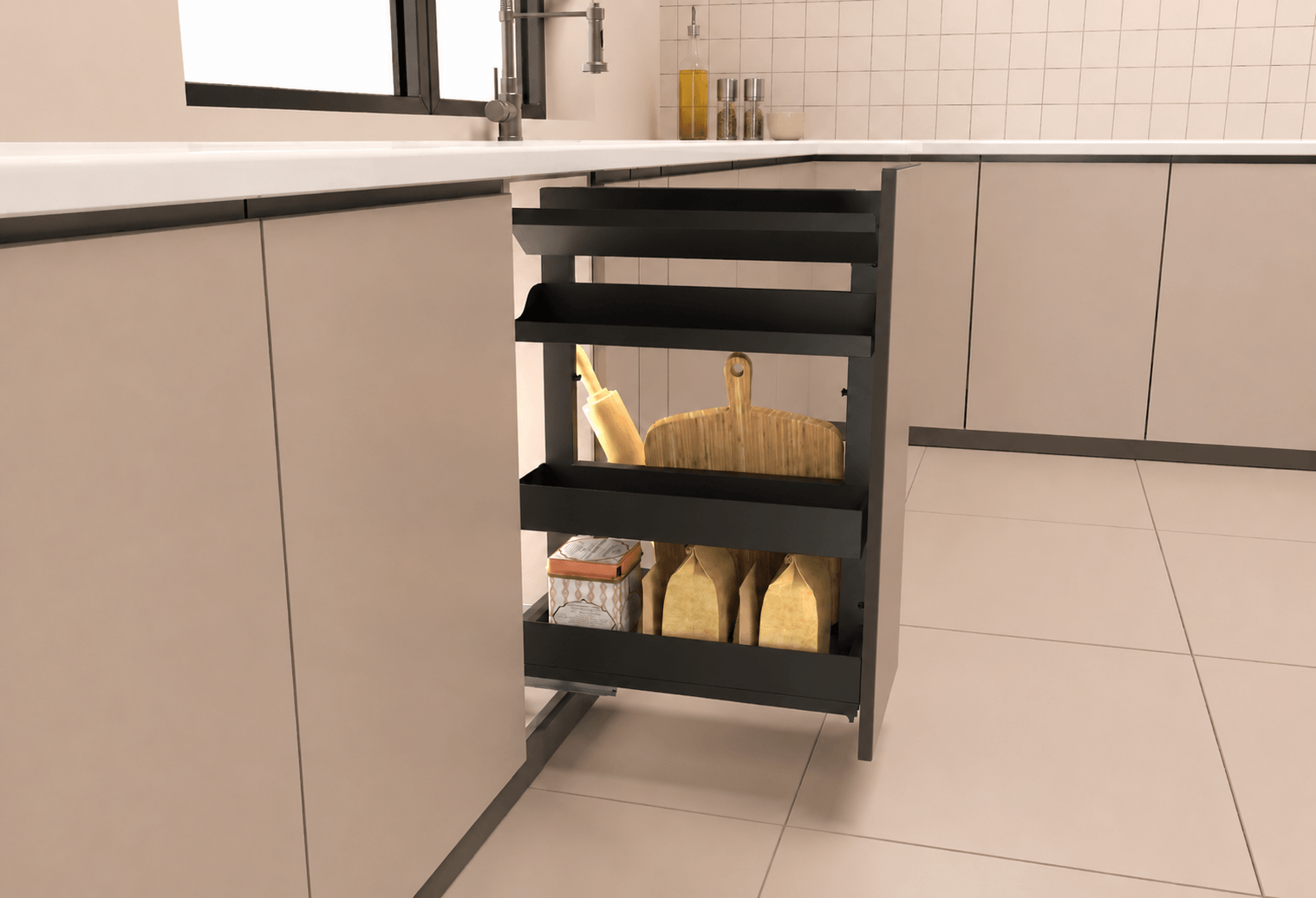 Pull Out Multifunctional Basket