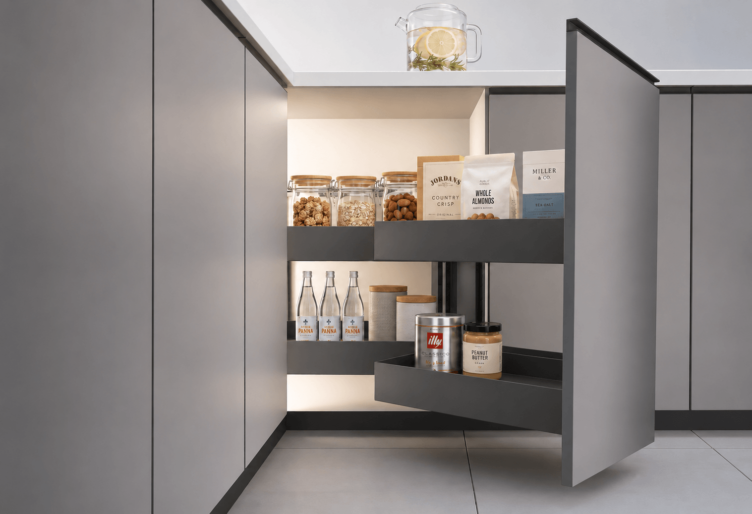 L or R Open Pull Put Magic Corner With Door