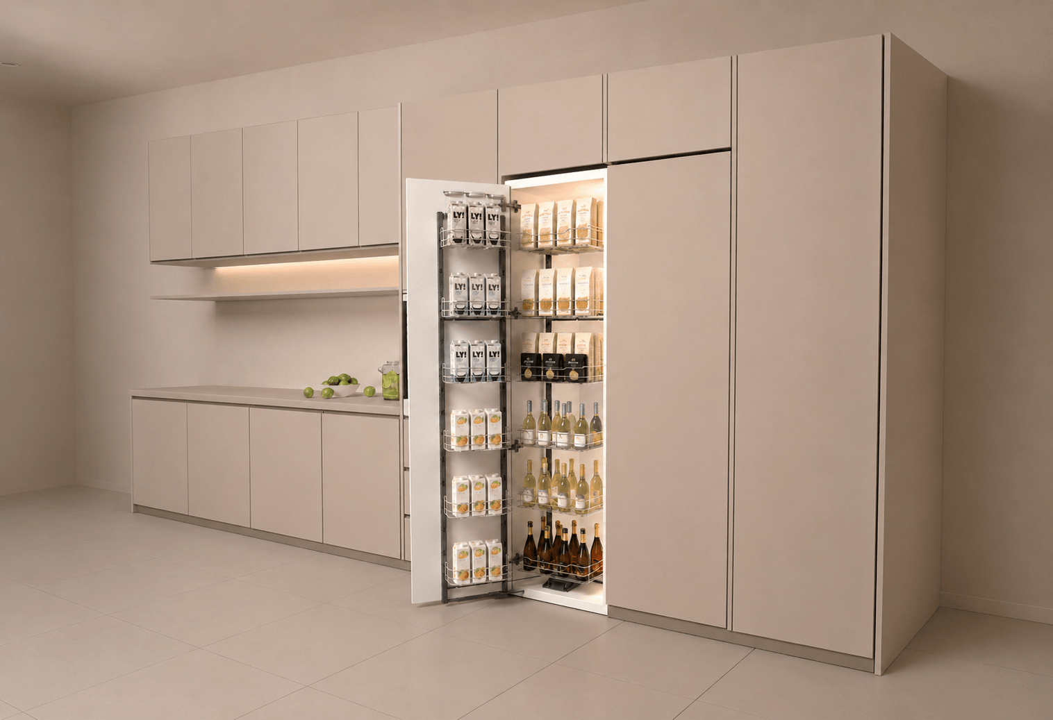 Iron Wire 6 Layers Pull Out Pantry