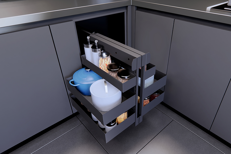 Blind corner organizer