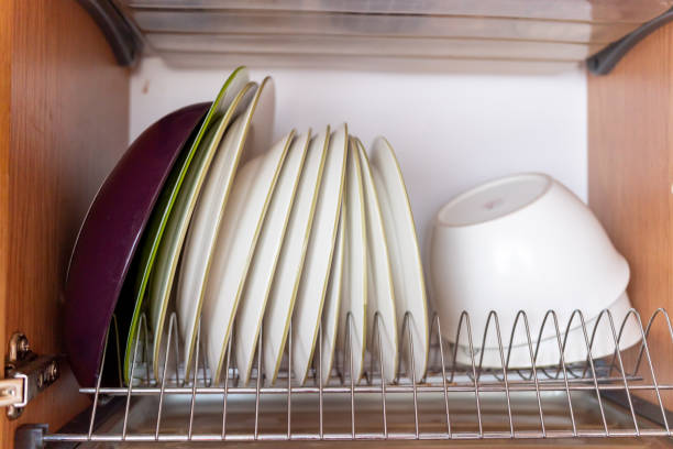 Best Built In Dish Drying Racks for Kitchen Wall Cabinet Storage