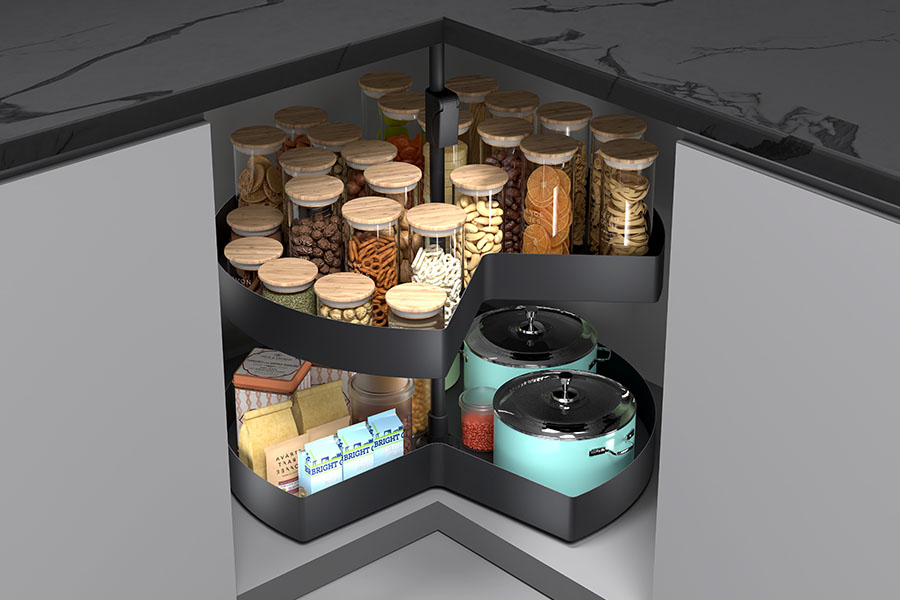 How Lazy Susan Organizer Creates Efficient Corner Storage?