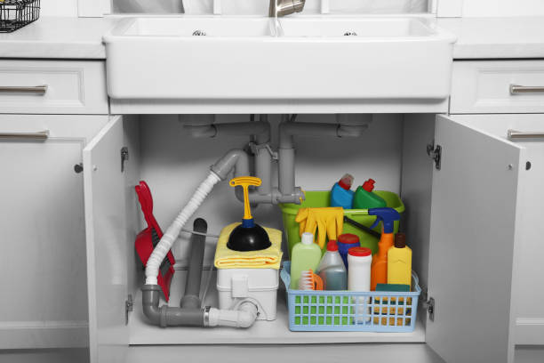 How to Organize Under Kitchen Sink？