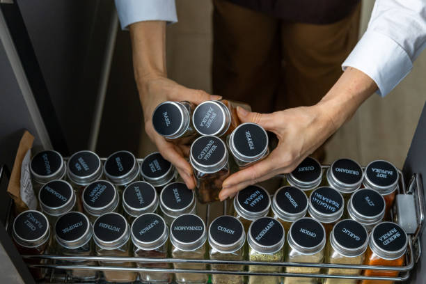 Stainless Steel Pull Out Spice Racks for Coastal Projects