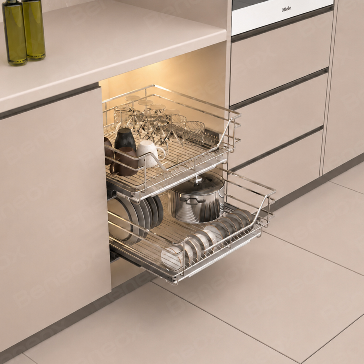 Square Wire Flat Basket/Dish Rack Basket