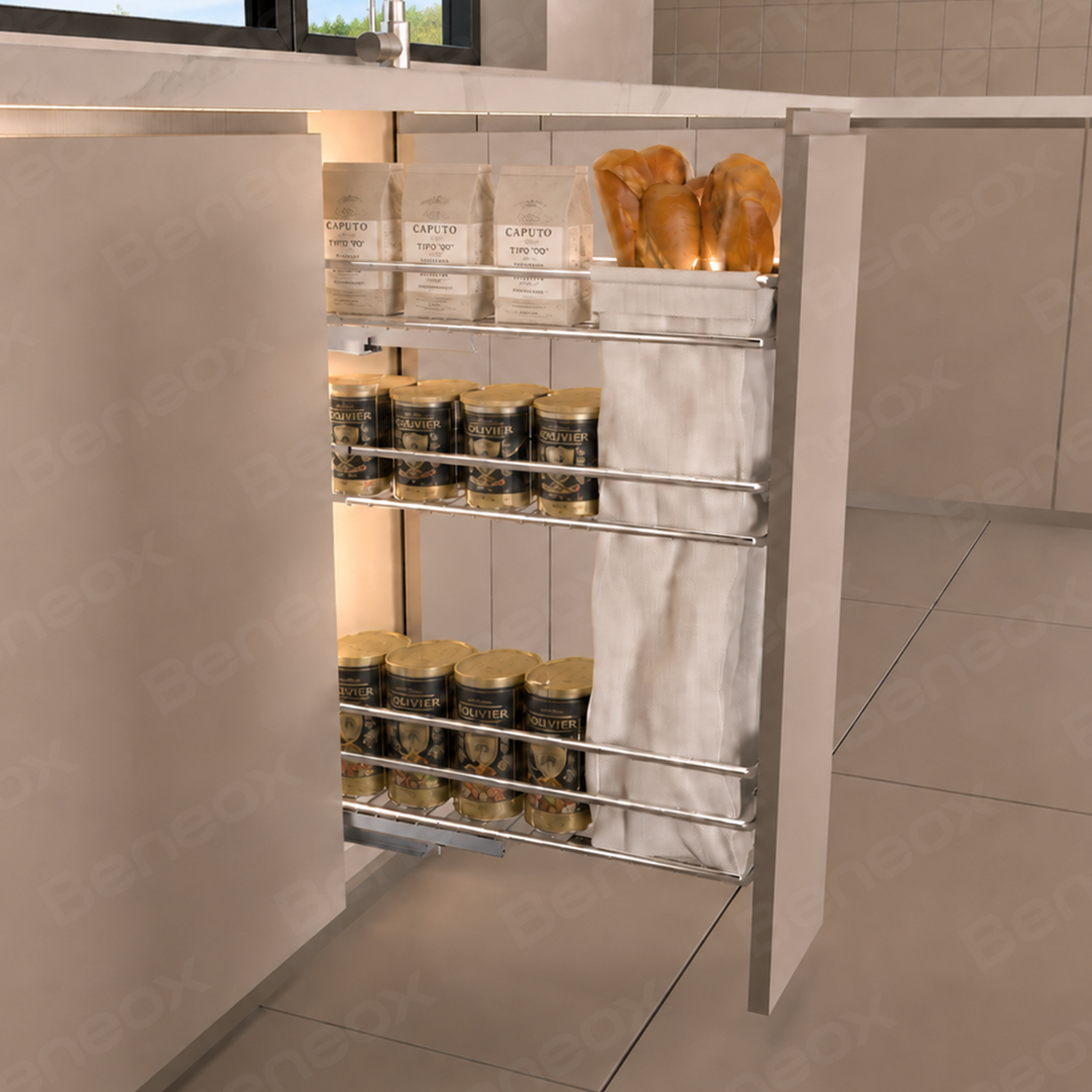 150-450mm 3 Layers Chrome Wire Bread Basket