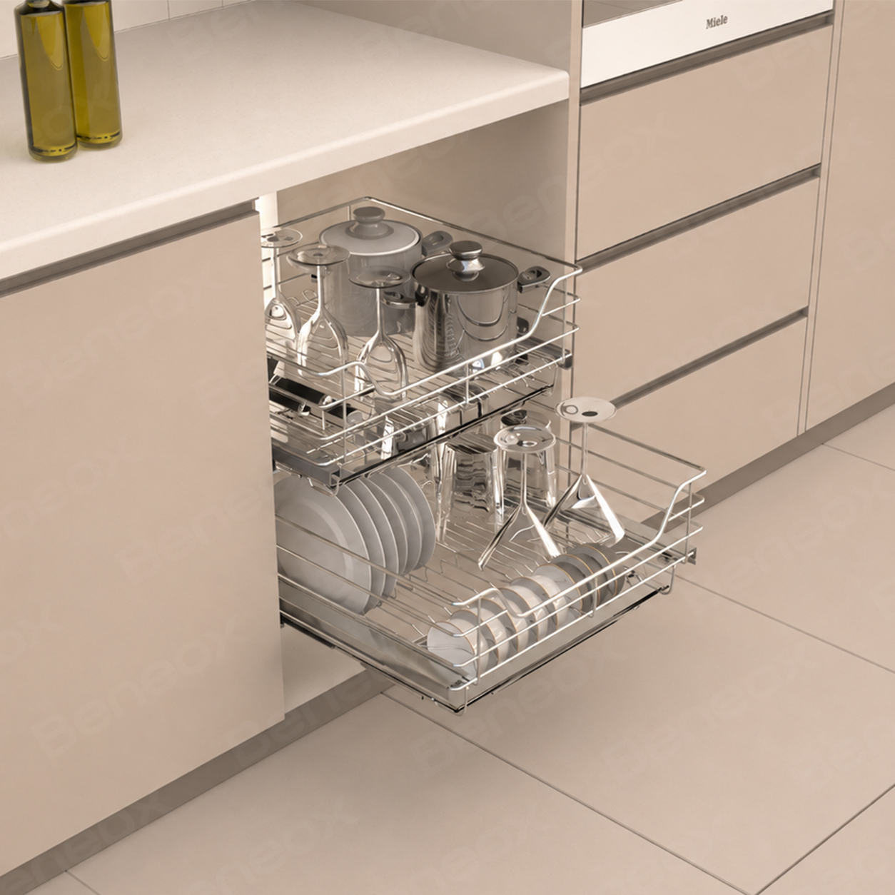 Round Wire Flat Basket/Dish Rack Basket